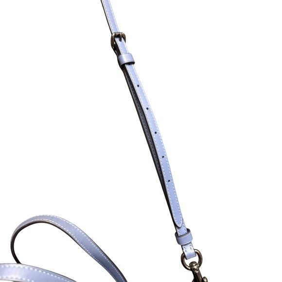 Coach Central Shopper Tote Blue Leather Bag Detachable Strap & Charm 78217 - Picture 6 of 10